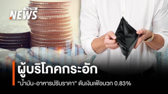 ผู้บริโภคกระอัก &#8220;น้ำมัน-อาหารปรับราคา&#8221; ดันเงินเฟ้อบวก 0.83%