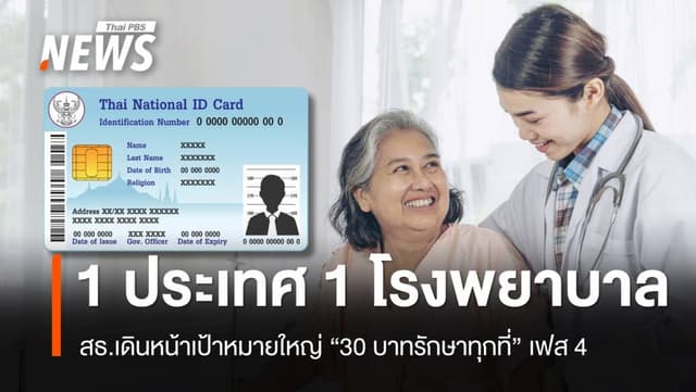 สธ.เดินหน้า &#8220;30 บาทรักษาทุกที่&#8221; เฟส 4 เชื่อมข้อมูลสุขภาพทั่วไทย